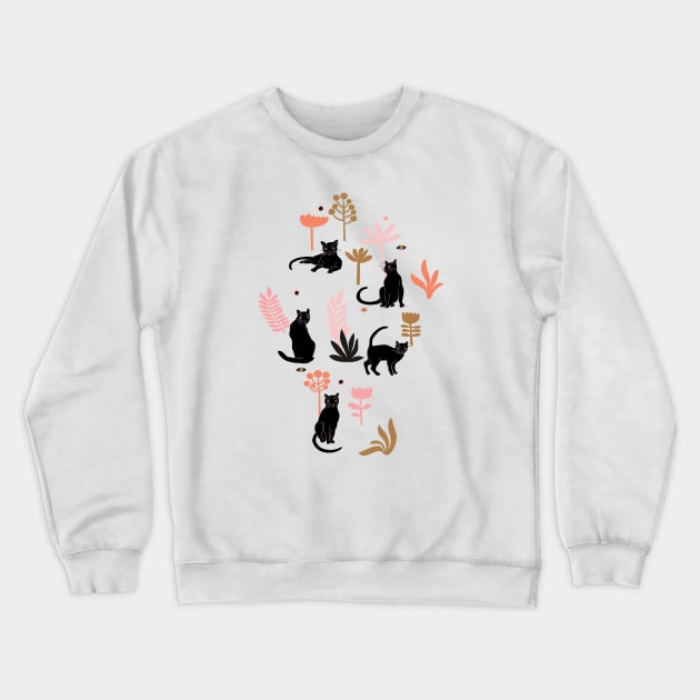 cat garden Crewneck Sweatshirt by anneamanda